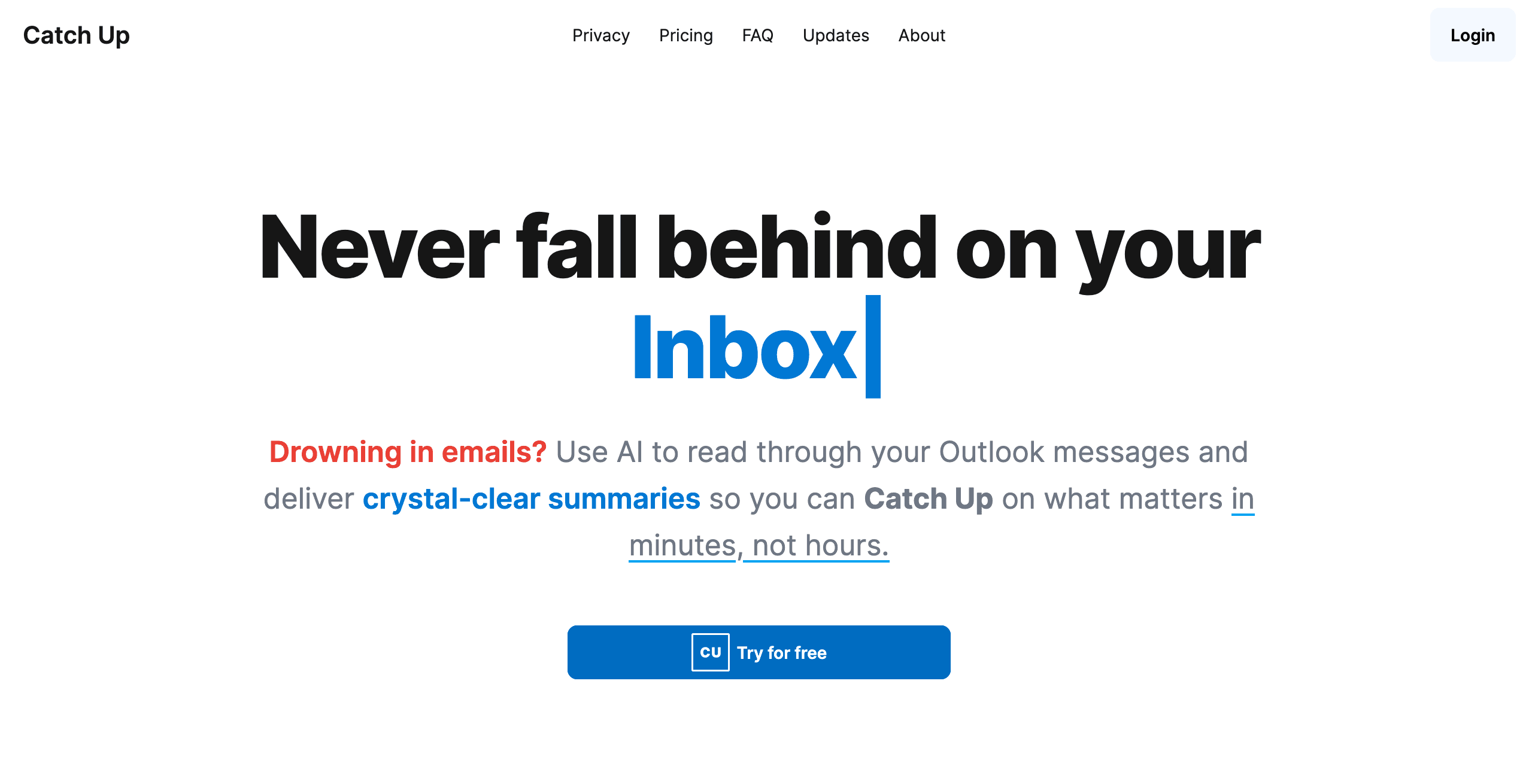 Catch Up - Outlook